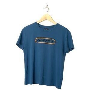 Bershka BSK California‎ vintage stripe vibes short sleeve large